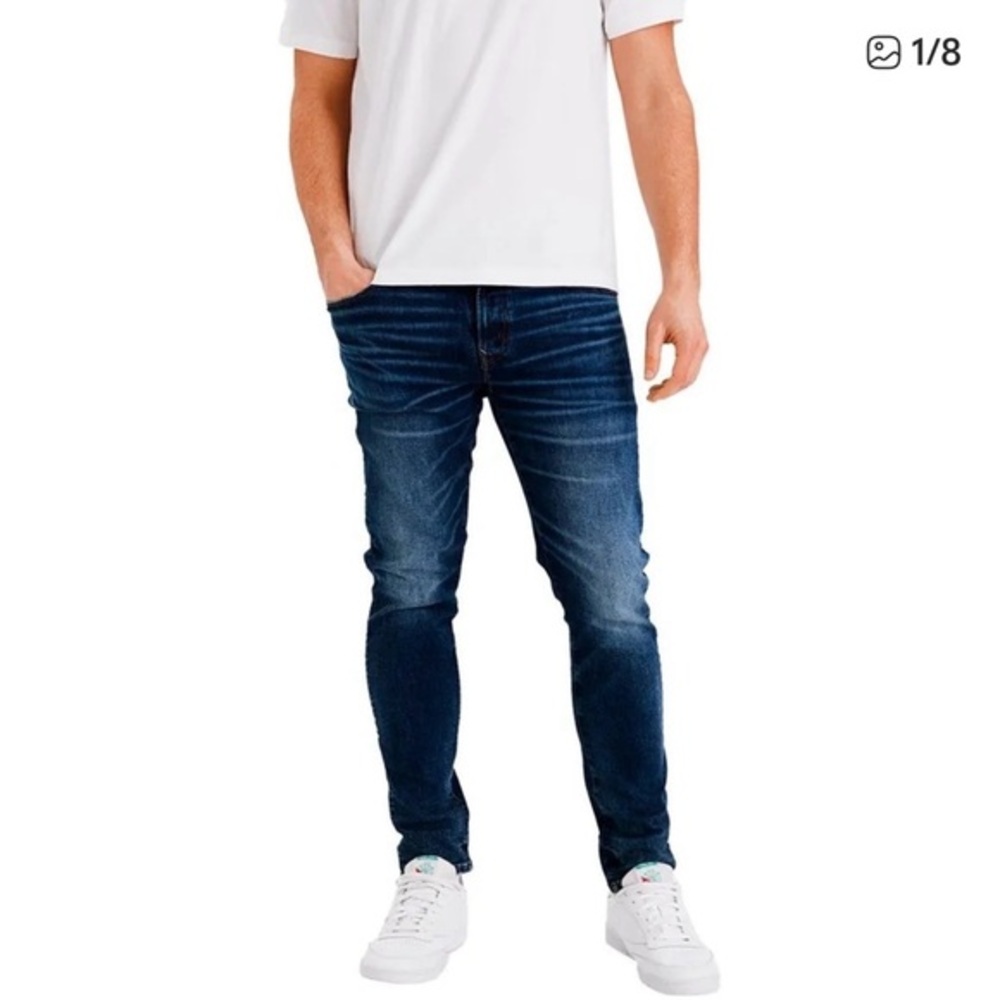 American Eagle Outfitters Airflex + Skinny Blue Jeans 5 pockets Size 26X30.